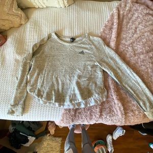 Junior’s Adidas Cropped Sweatshirt